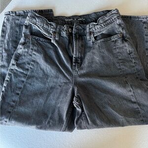 Women's High Rise Gray Barrel Jeans